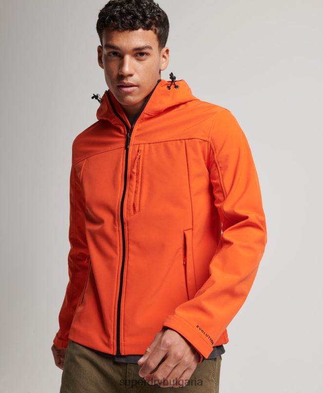 Superdry облекло N00H936 оранжево мъже трекер яке