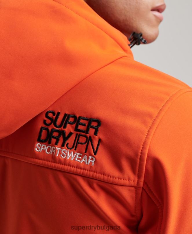 Superdry облекло N00H936 оранжево мъже трекер яке