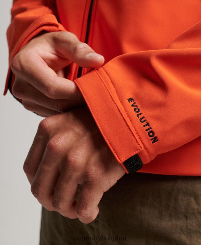 Superdry облекло N00H936 оранжево мъже трекер яке