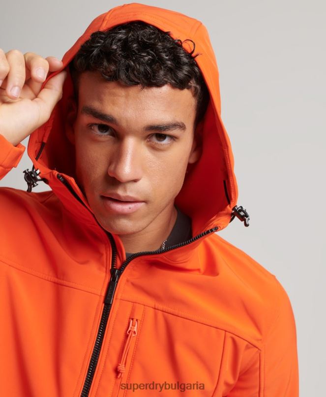 Superdry облекло N00H936 оранжево мъже трекер яке