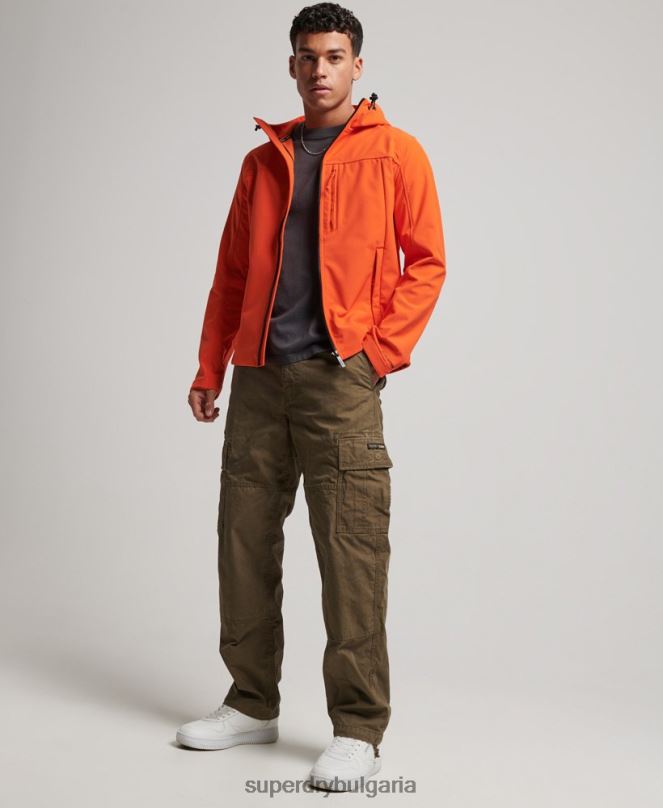 Superdry облекло N00H936 оранжево мъже трекер яке
