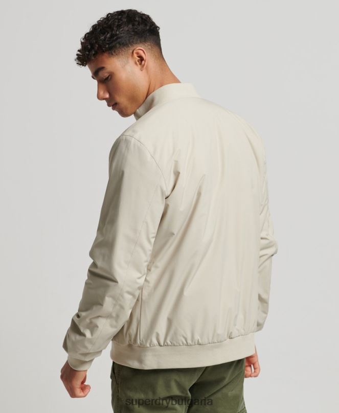 Superdry облекло N00H941 бежово мъже тренировъчно яке харингтън
