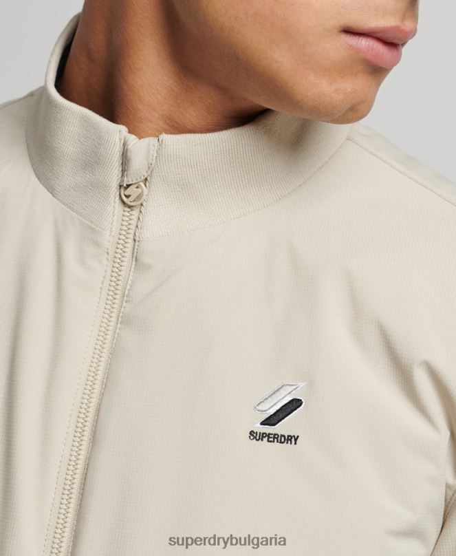 Superdry облекло N00H941 бежово мъже тренировъчно яке харингтън