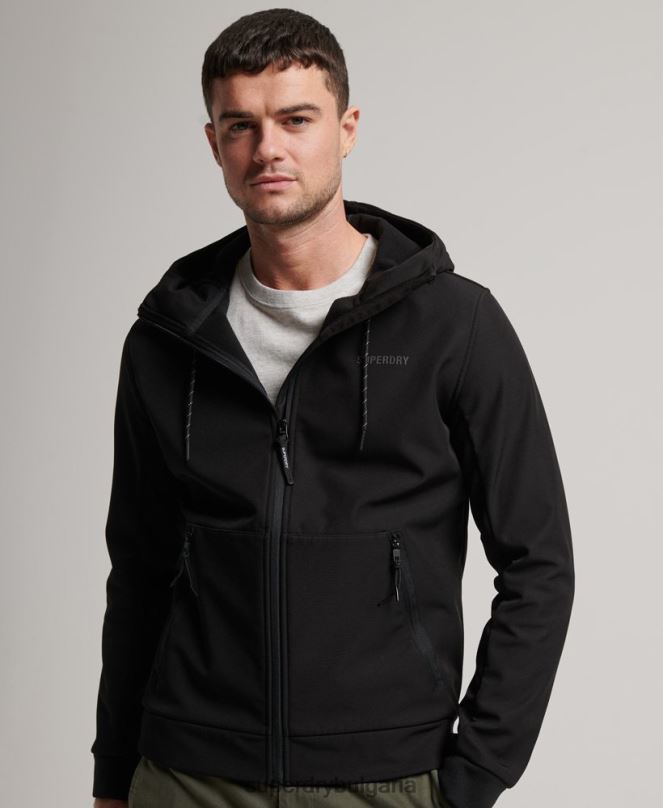 Superdry облекло N00H942 черен мъже кодово тек трекер яке