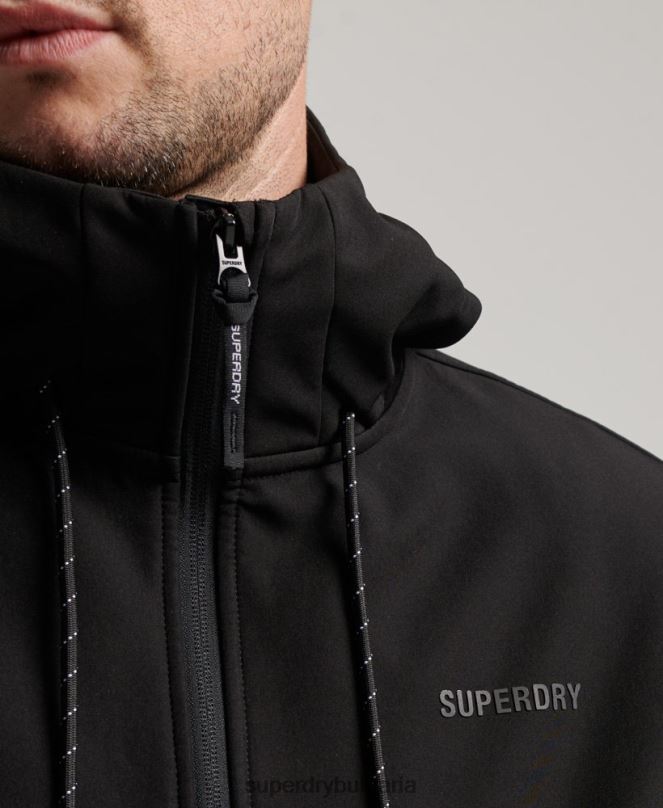 Superdry облекло N00H942 черен мъже кодово тек трекер яке