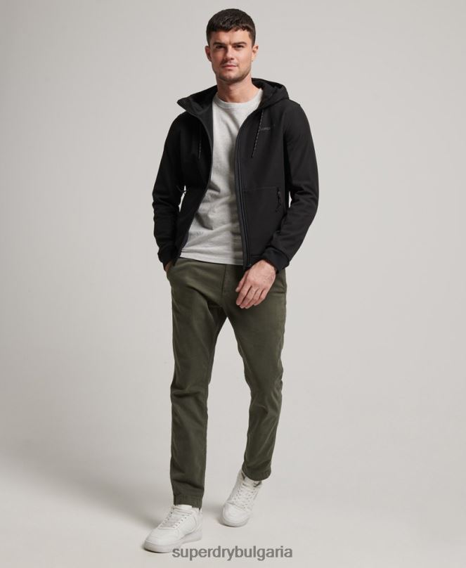 Superdry облекло N00H942 черен мъже кодово тек трекер яке