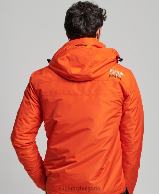 Superdry облекло N00H944 оранжево мъже горско яке с ветровка