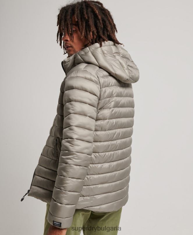 Superdry облекло N00H949 тъмно сив мъже леко подплатено яке