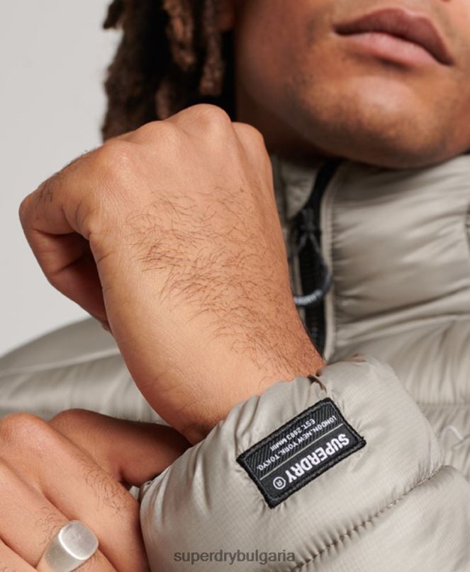 Superdry облекло N00H949 тъмно сив мъже леко подплатено яке