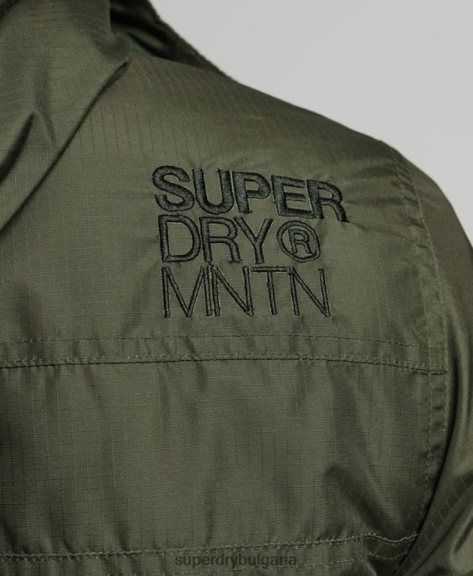 Superdry облекло N00H950 зелено мъже горско яке с ветровка