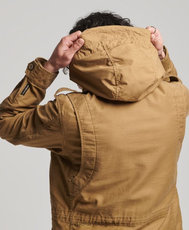 Superdry облекло N00H955 тен мъже ретро военно яке m65