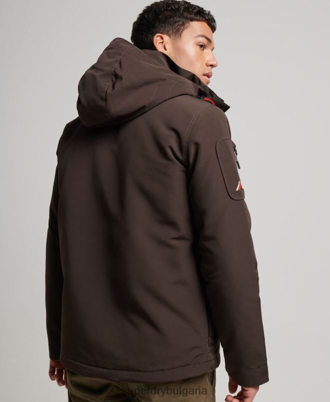 Superdry облекло N00H969 кафяво мъже ultimate sd яке с ветровка