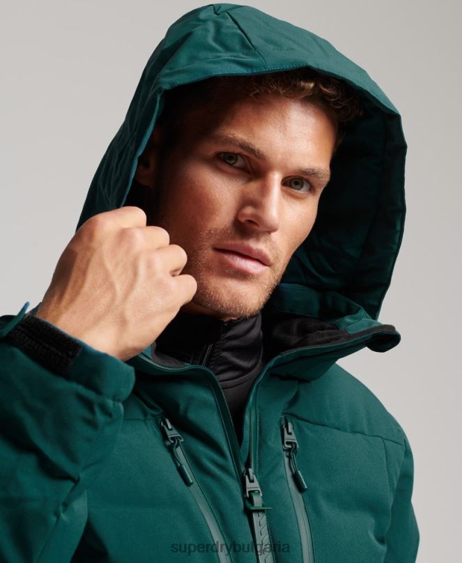 Superdry облекло N00H971 тюркоаз мъже ски радар про пухено яке