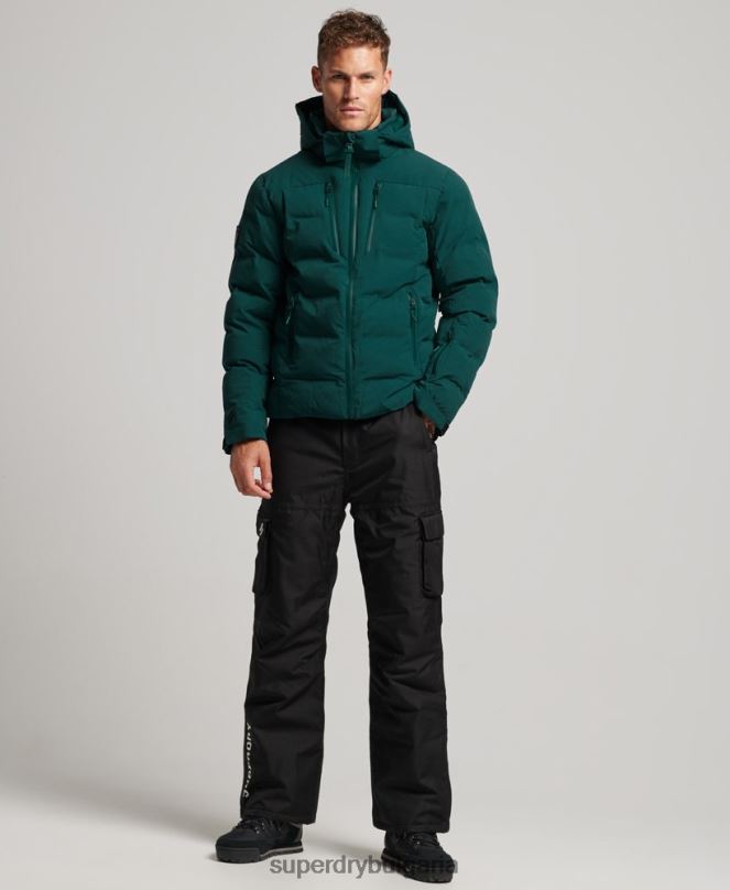Superdry облекло N00H971 тюркоаз мъже ски радар про пухено яке