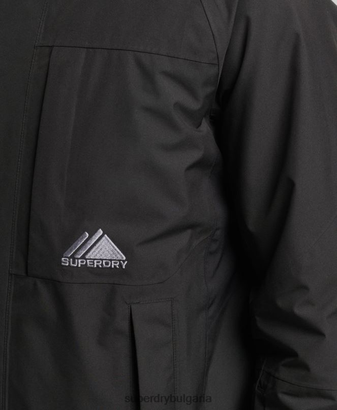 Superdry облекло N00H976 черен мъже снежно ултра яке