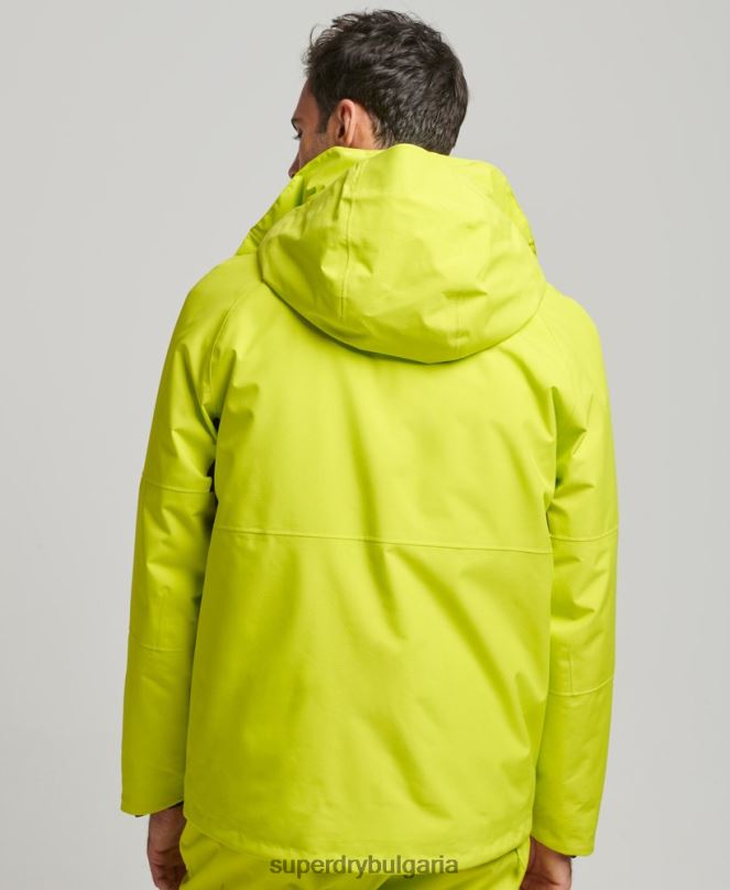 Superdry облекло N00H977 жълто мъже снежно ултра яке