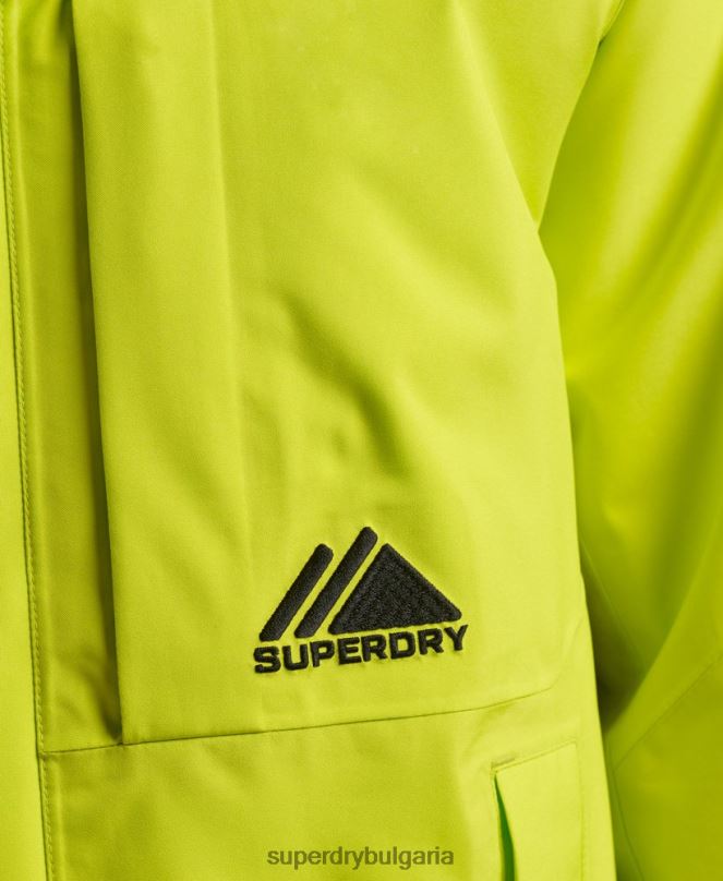 Superdry облекло N00H977 жълто мъже снежно ултра яке