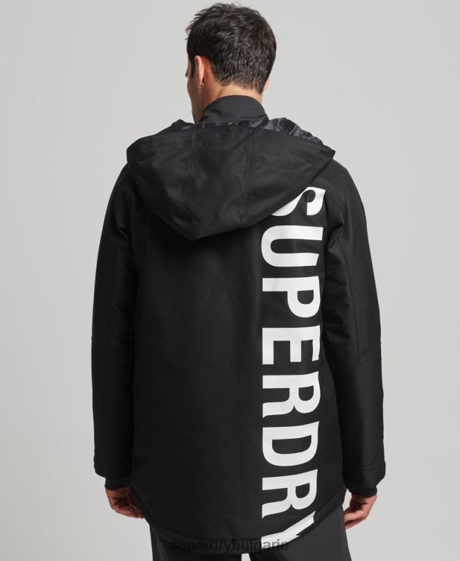 Superdry облекло N00H981 черен мъже яке за фрийрайд