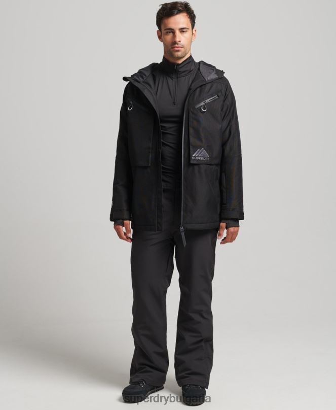 Superdry облекло N00H981 черен мъже яке за фрийрайд