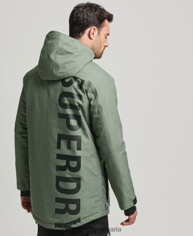 Superdry облекло N00H982 зелено мъже яке за фрийрайд