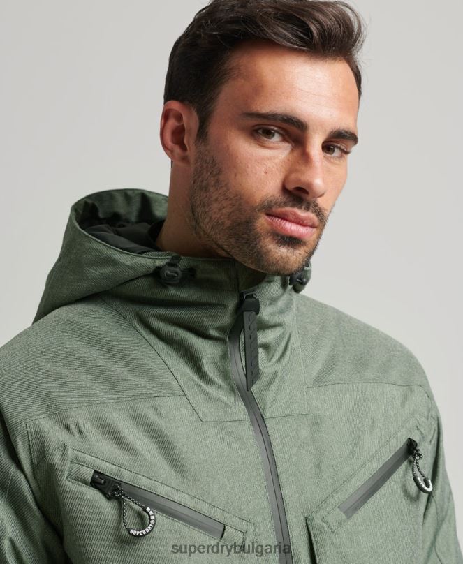 Superdry облекло N00H982 зелено мъже яке за фрийрайд