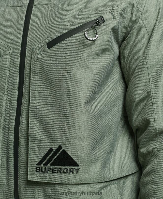 Superdry облекло N00H982 зелено мъже яке за фрийрайд