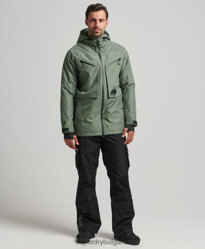 Superdry облекло N00H982 зелено мъже яке за фрийрайд