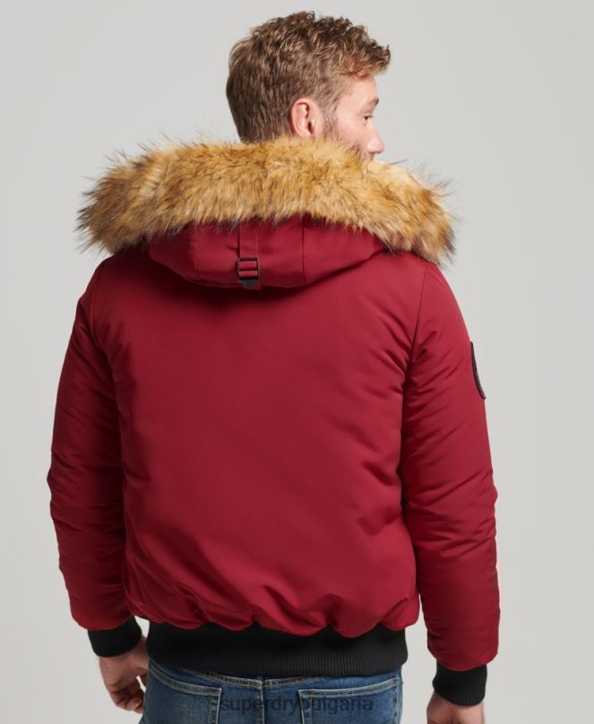 Superdry облекло N00H992 червен мъже бомбър яке Everest