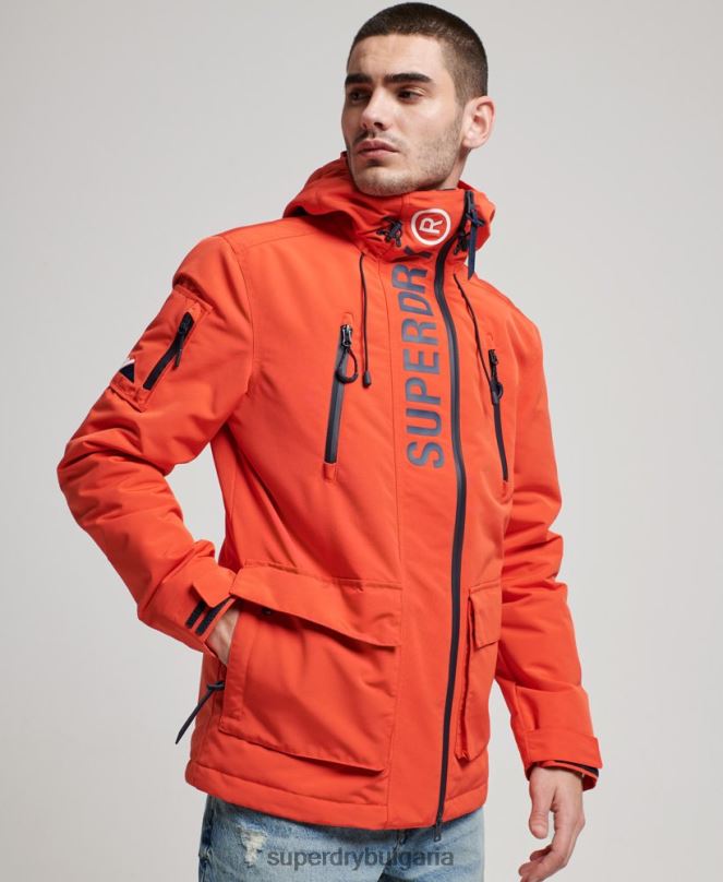 Superdry облекло N00H998 оранжево мъже ultimate sd яке с ветровка