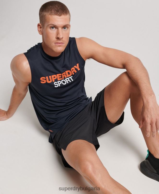 Superdry облекло N00H1405 военноморски флот мъже горнище с активна жилетка