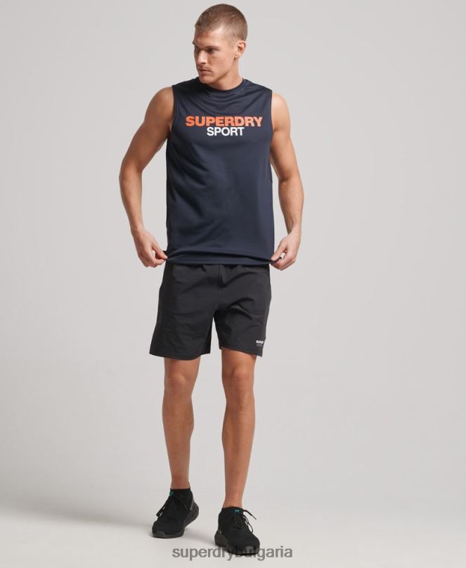 Superdry облекло N00H1405 военноморски флот мъже горнище с активна жилетка