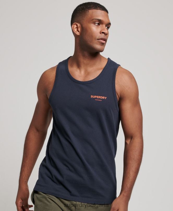 Superdry облекло N00H1459 военноморски флот мъже кодова спортна жилетка