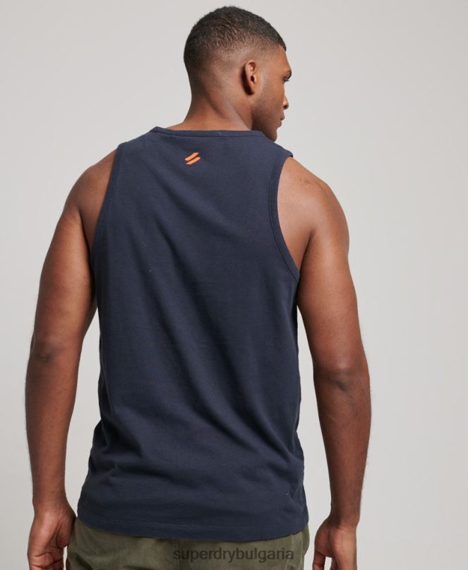 Superdry облекло N00H1459 военноморски флот мъже кодова спортна жилетка