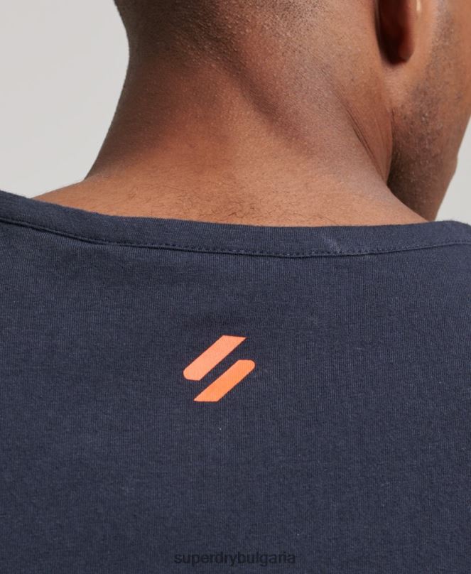Superdry облекло N00H1459 военноморски флот мъже кодова спортна жилетка