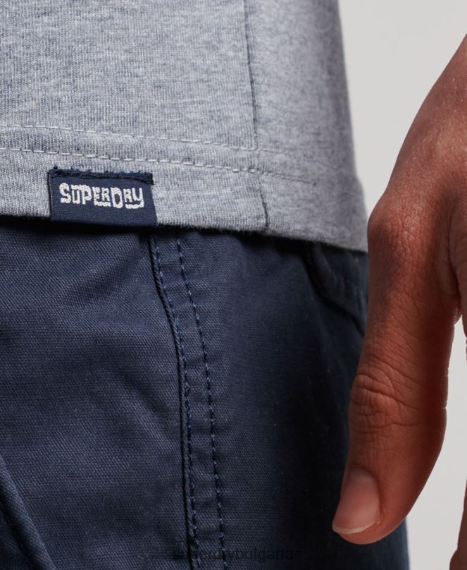 Superdry облекло N00H1479 военноморски флот мъже неонова жилетка за винтидж място