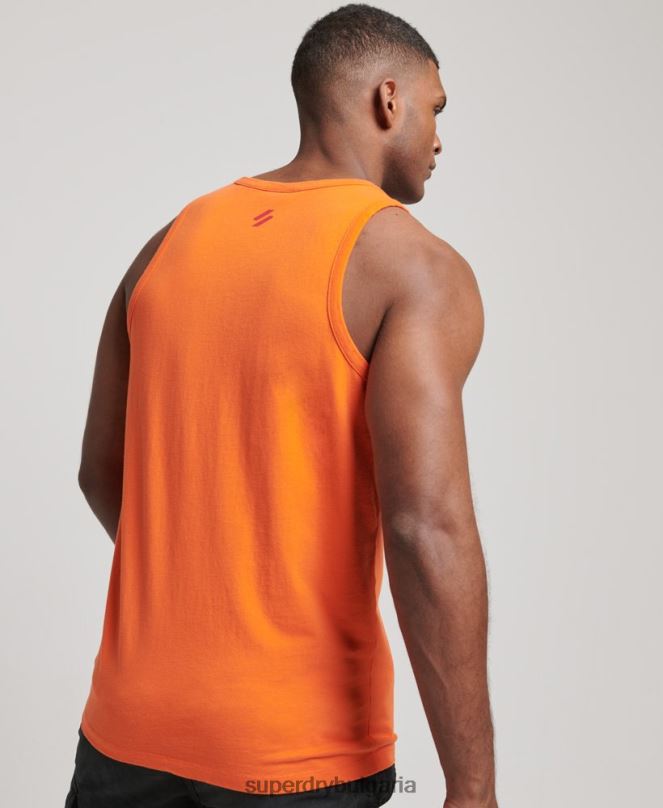 Superdry облекло N00H1483 оранжево мъже кодова спортна жилетка