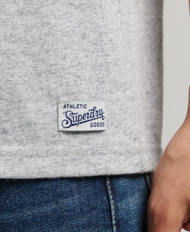 Superdry облекло N00H1559 сиво мъже реколта колегиален потник