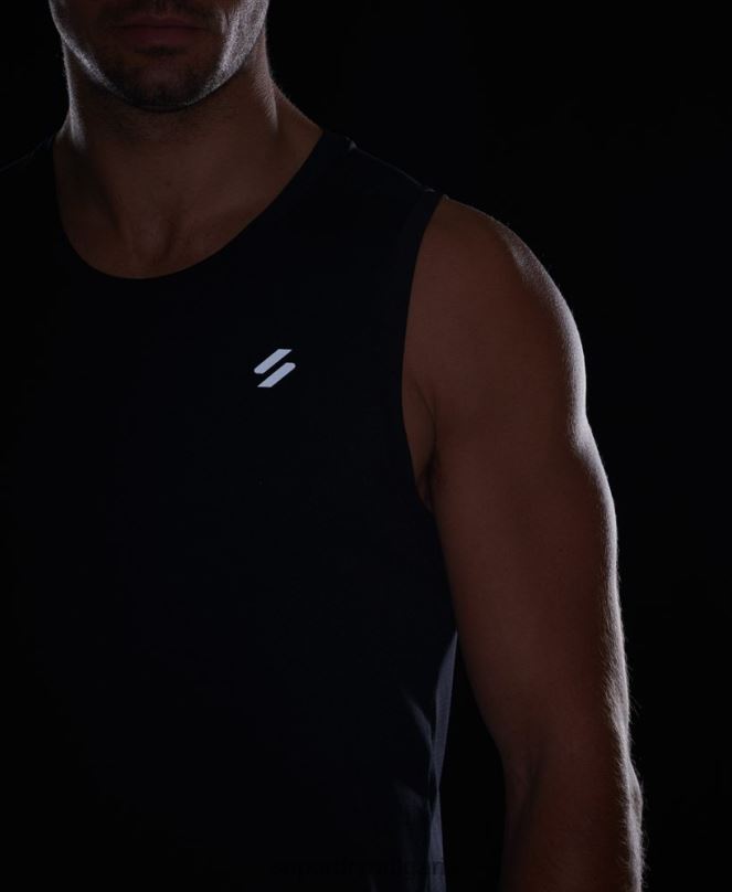 Superdry облекло N00H5396 черен мъже жилетка за бягане