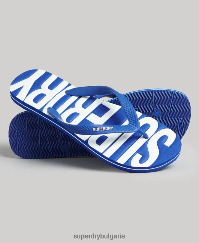 Superdry обувки N00H114 син мъже вегански джапанки