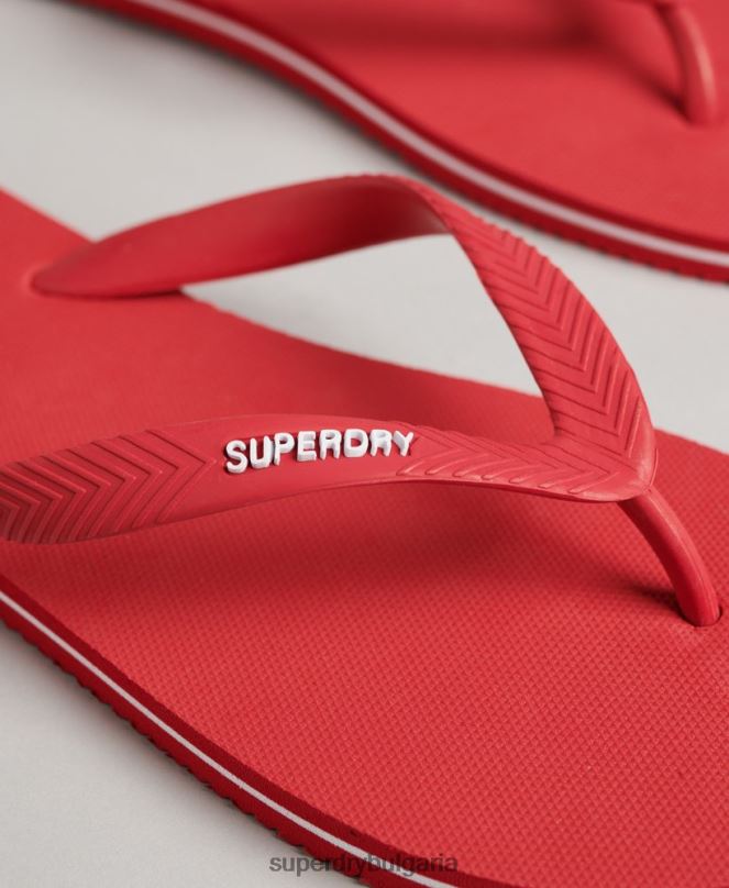 Superdry обувки N00H1757 червен мъже ретро класически джапанки