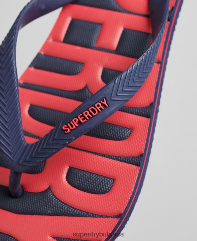 Superdry обувки N00H1896 военноморски флот мъже вегански джапанки
