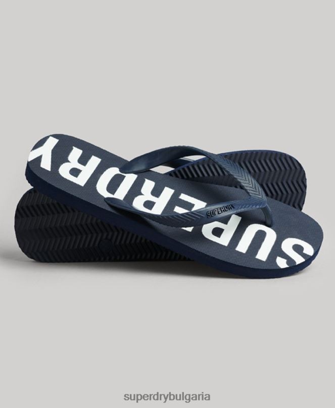 Superdry обувки N00H1901 военноморски флот мъже код основни спортни джапанки