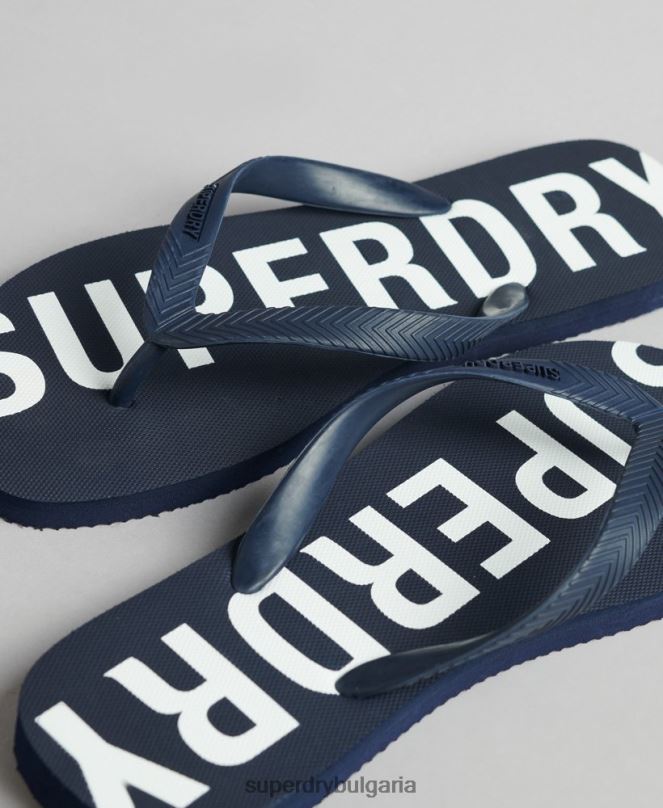 Superdry обувки N00H1901 военноморски флот мъже код основни спортни джапанки