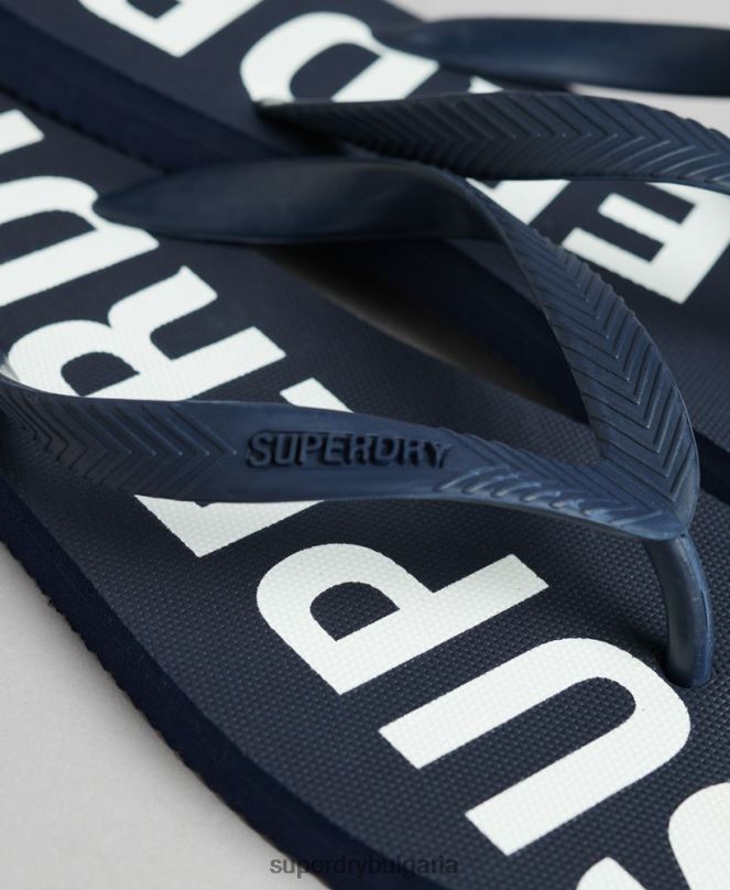 Superdry обувки N00H1901 военноморски флот мъже код основни спортни джапанки
