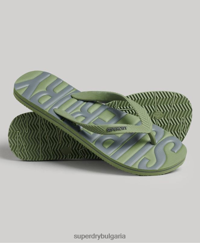 Superdry обувки N00H1906 каки мъже вегански джапанки