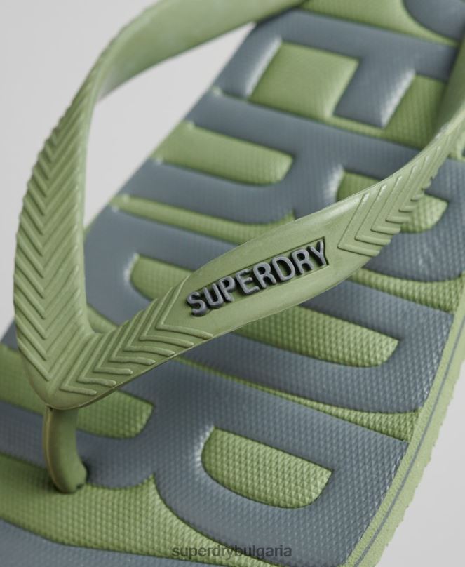 Superdry обувки N00H1906 каки мъже вегански джапанки