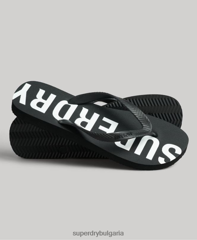 Superdry обувки N00H1915 черен мъже код основни спортни джапанки