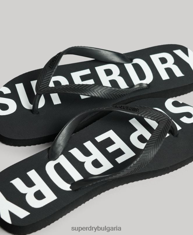 Superdry обувки N00H1915 черен мъже код основни спортни джапанки