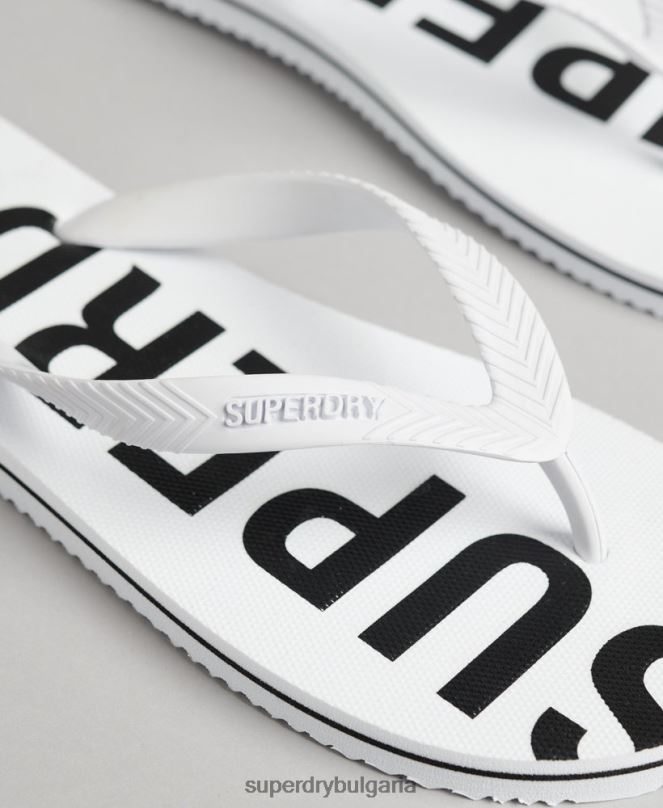 Superdry обувки N00H1916 бяло мъже код основни джапанки
