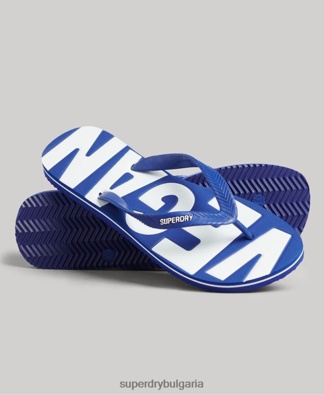 Superdry обувки N00H1921 син мъже реколта веган класически джапанки